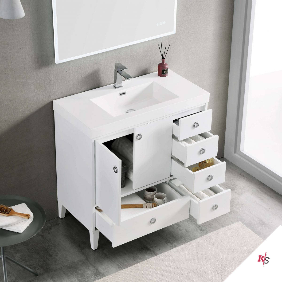 Lyon 48 Inch Vanity – Double Sinks