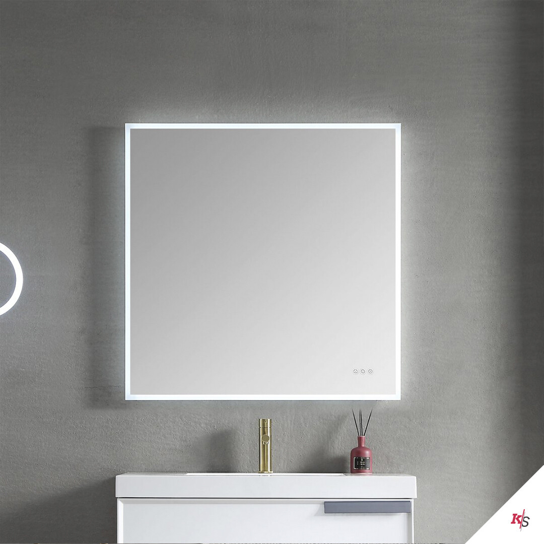 Beta 36 Inch Led Mirror Frosted Sides Beta 36 Inch Led Mirror Frosted Sides