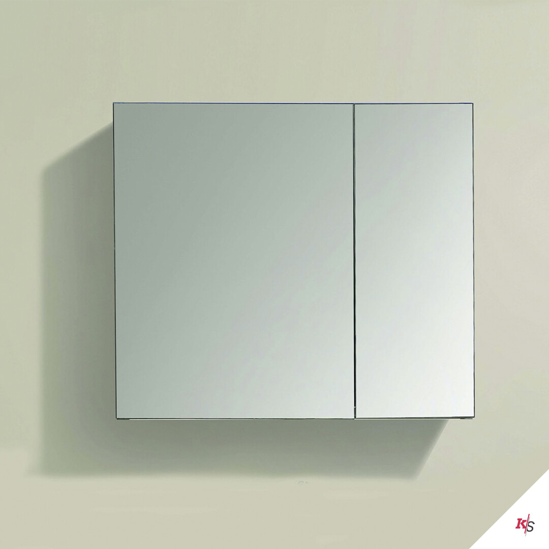 30″ Aluminum Medicine Cabinet With Mirror