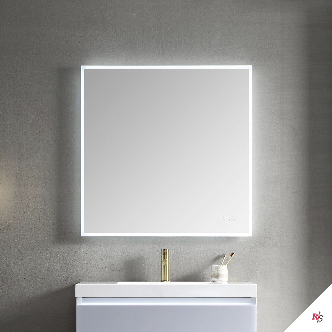 Beta 30 Inch Led Mirror Frosted Sides Beta 30 Inch Led Mirror Frosted Sides
