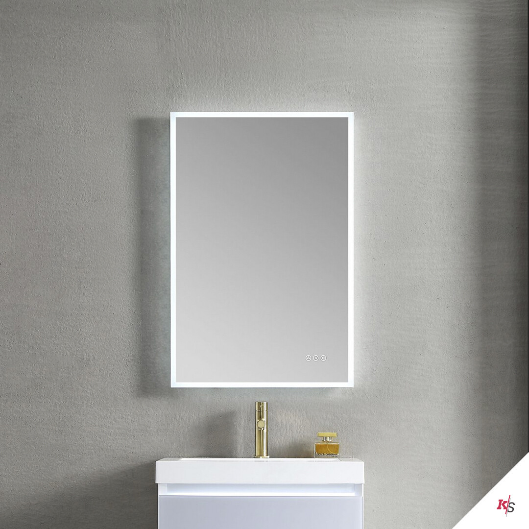 Beta 24 Inch Led Mirror Frosted Sides Beta 24 Inch Led Mirror Frosted Sides