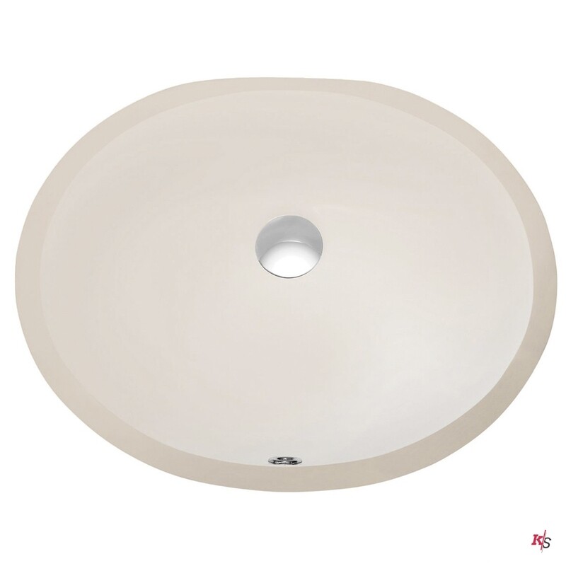 Undercounter Basin -Biscuit 19&Quot; X 16&Quot; Oval