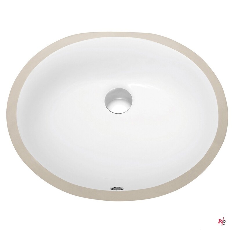 Undercounter Basin -White 19&Quot; X 16&Quot; Oval