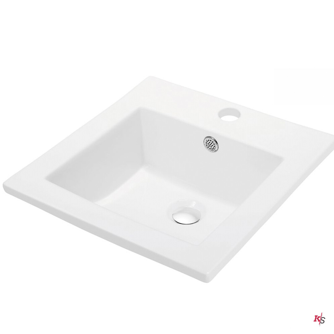 Ceramic Basin 16″ X 16″ Top-Mount Square Ceramic Basin 16″ X 16″ Top-Mount Square