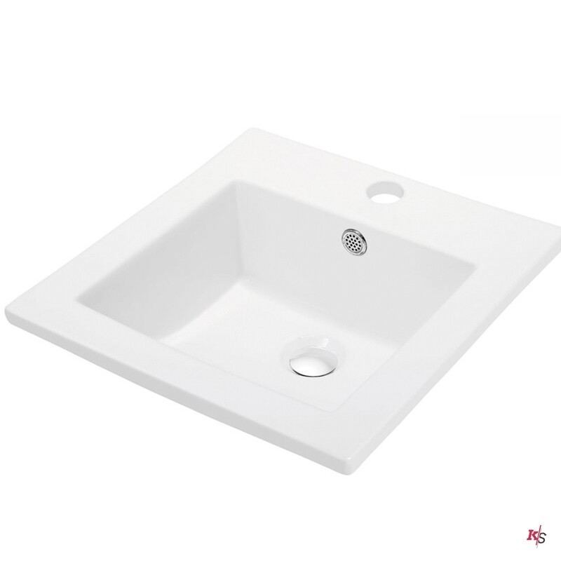 Ceramic Basin 16″ X 16″ Top-Mount Square