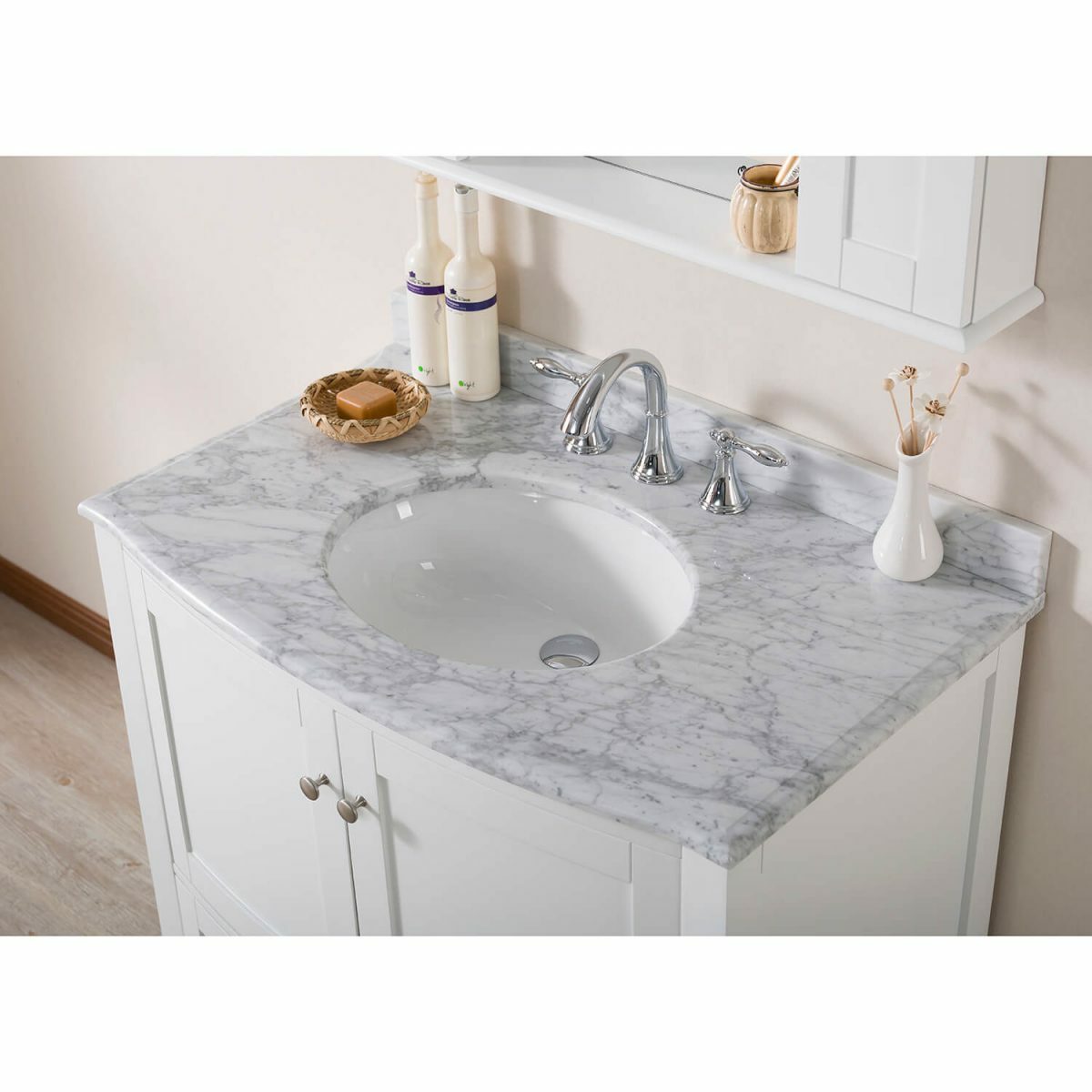 36" Countertop -White Carrara Marble KS-CT5002-3622-03