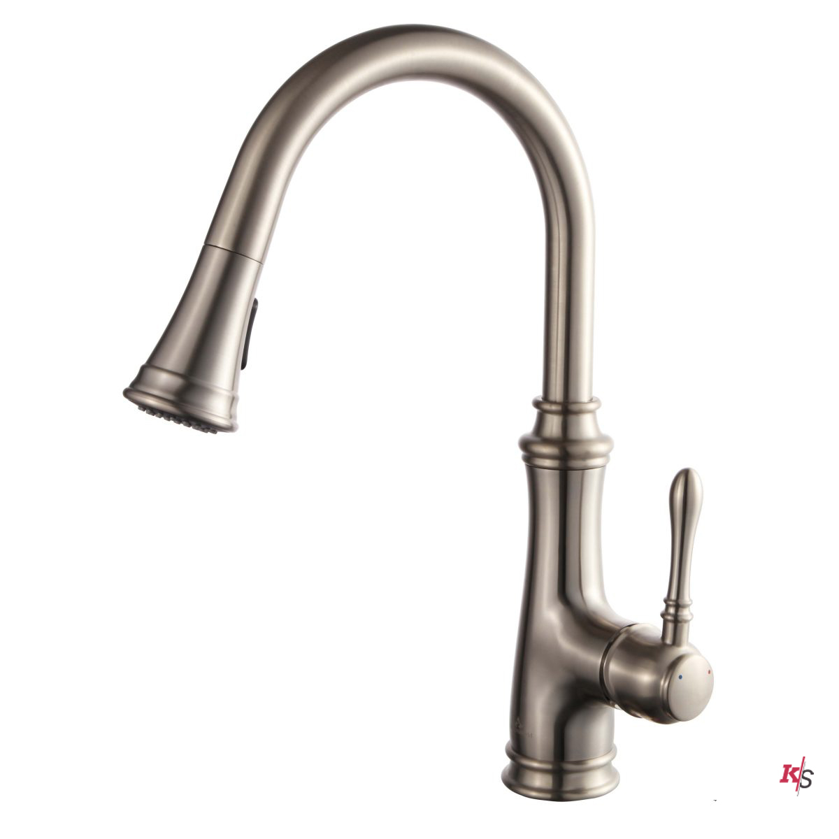 Single Handle Pull Down Kitchen Faucet – Brush Nickel