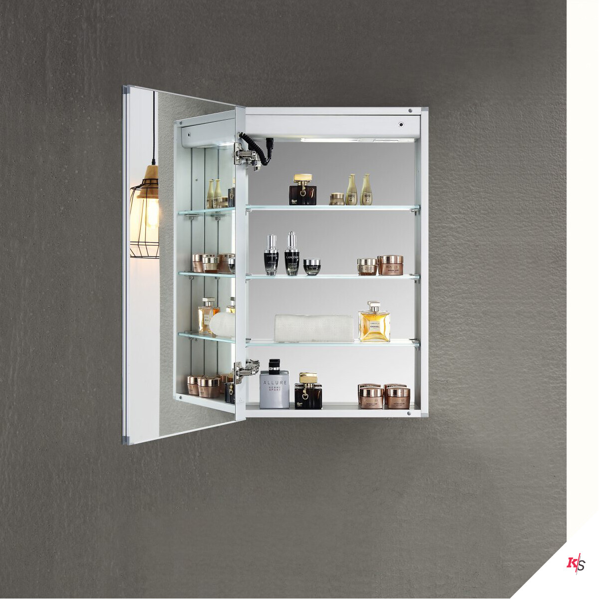 Pillar – 20 Inches Led Medicine Cabinet Pillar – 20 Inches Led Medicine Cabinet, Door: Left Side