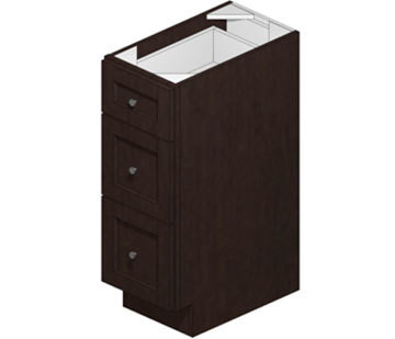 12 Inch Espresso Shaker Vanity