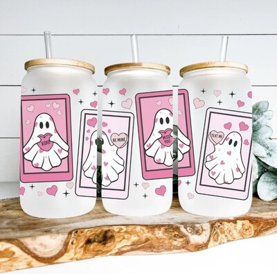 LOVE GHOST CARDS GLASS CUP