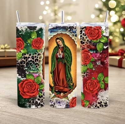 VIRGEN RED ROSES AND CHEETAH