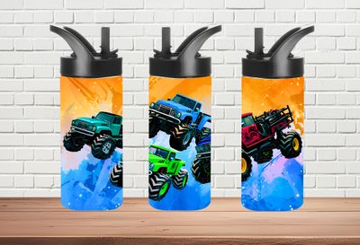 Monster Truck Water Bottle
