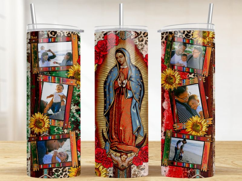 Guadalupana Family Pictures Tumbler