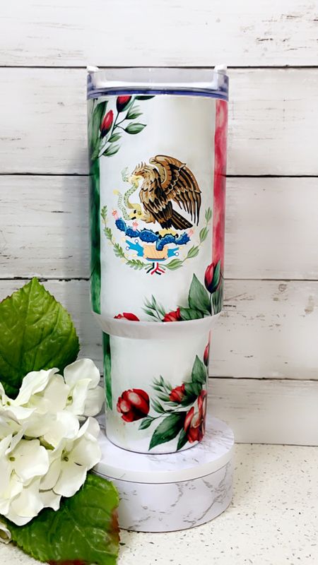 MEXICAN FLAG 40oz TUMBLER