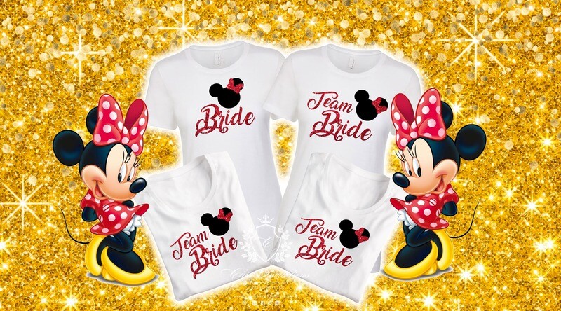 Minnie Mouse bride t-shirts