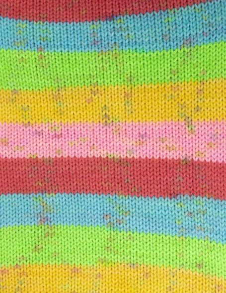 Panda Acrocraft 8ply 100g Acrylic Colour Stripe 1022 Rainbows