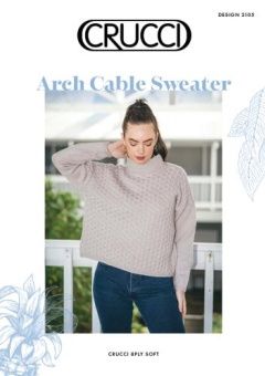 Crucci Pattern - Arch Cable Sweater Design 2105