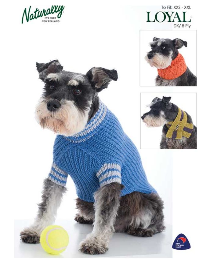 Naturally Yarns Pattern - N1417 - Dog Coat, Scarf, Cowl