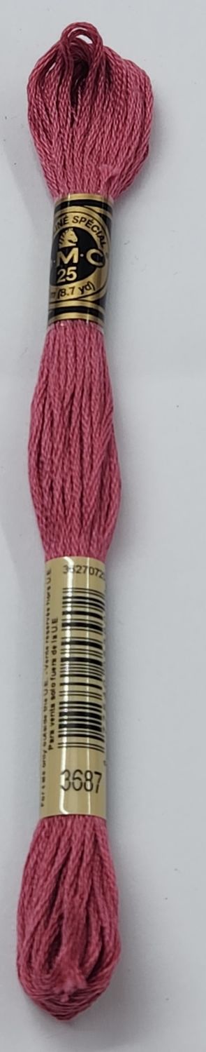 DMC Stranded Cotton Skein 8m Colour 3687