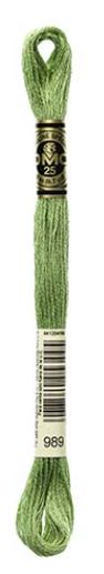 DMC Stranded Cotton 8m Skein Colour 989