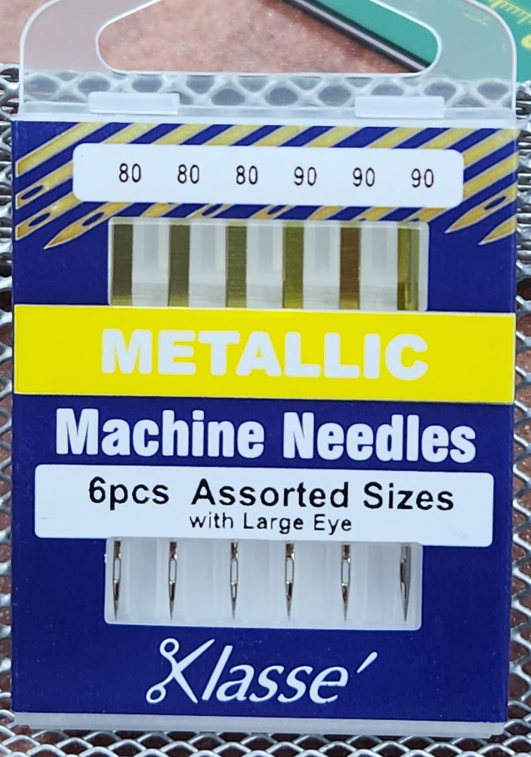 Klasse Sewing Machine Needles Metallic Assorted Sizes