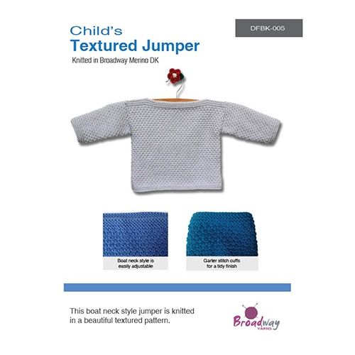 Broadway Childs Textured Jumper DFBK-005