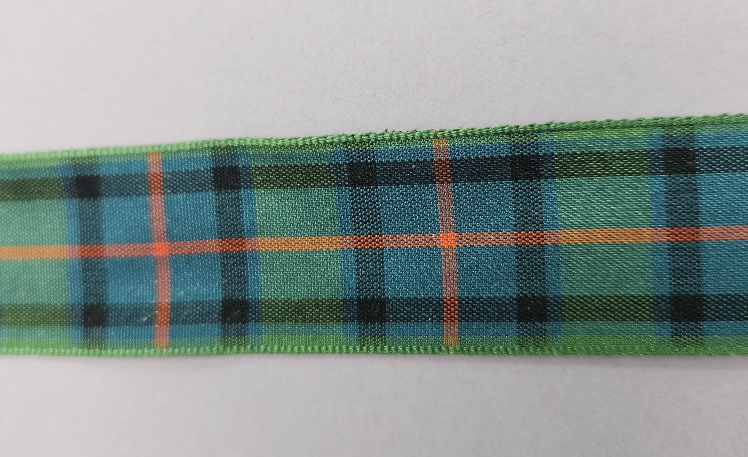 Flower of Scotland Tartan Ribbon 25mm Width, Price per metre