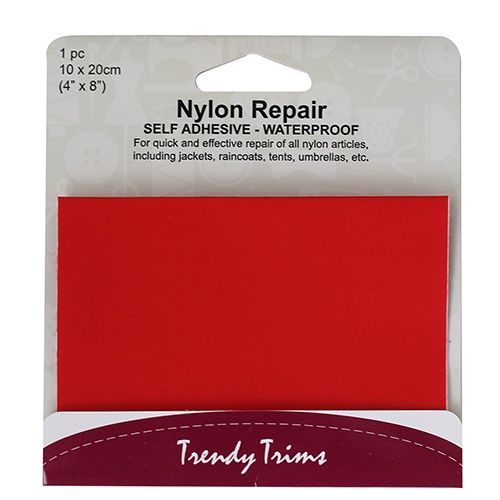 Hemline Self Adhesive Nylon Repair Kit Red