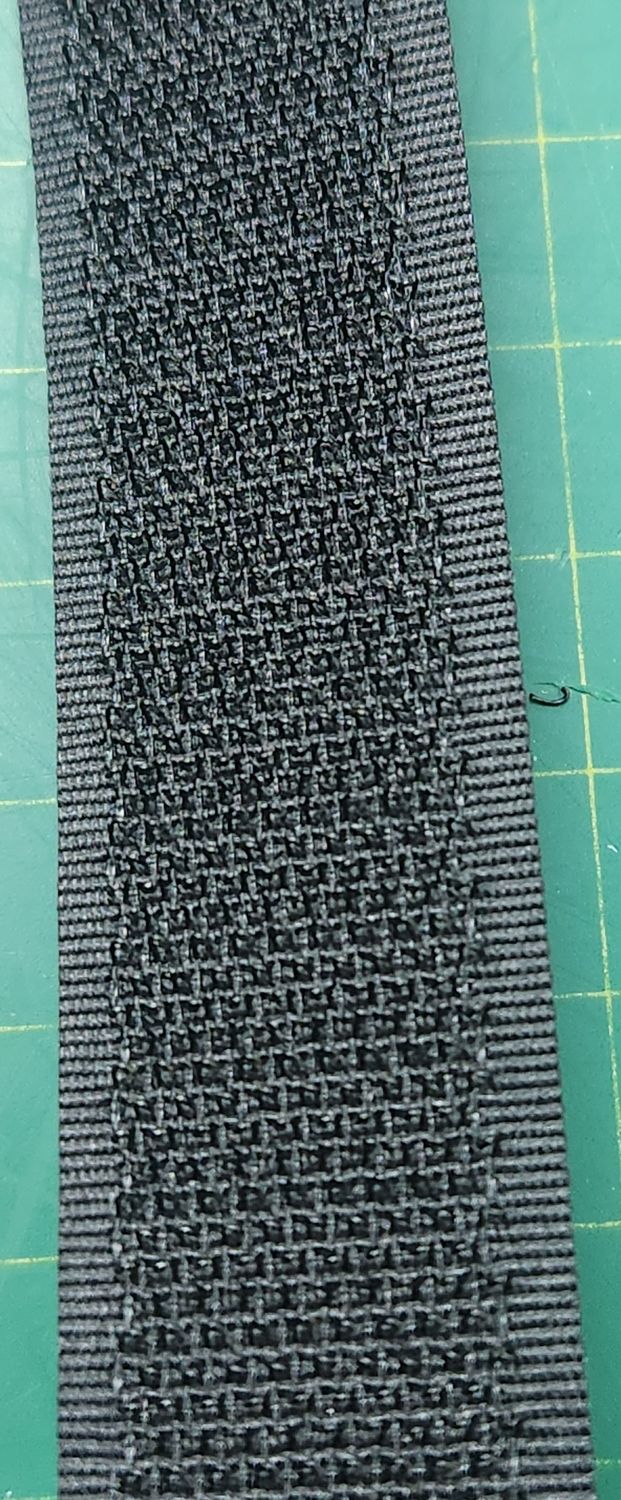 Velcro Black Sew on HOOK 20mm Wide, Price per Metre