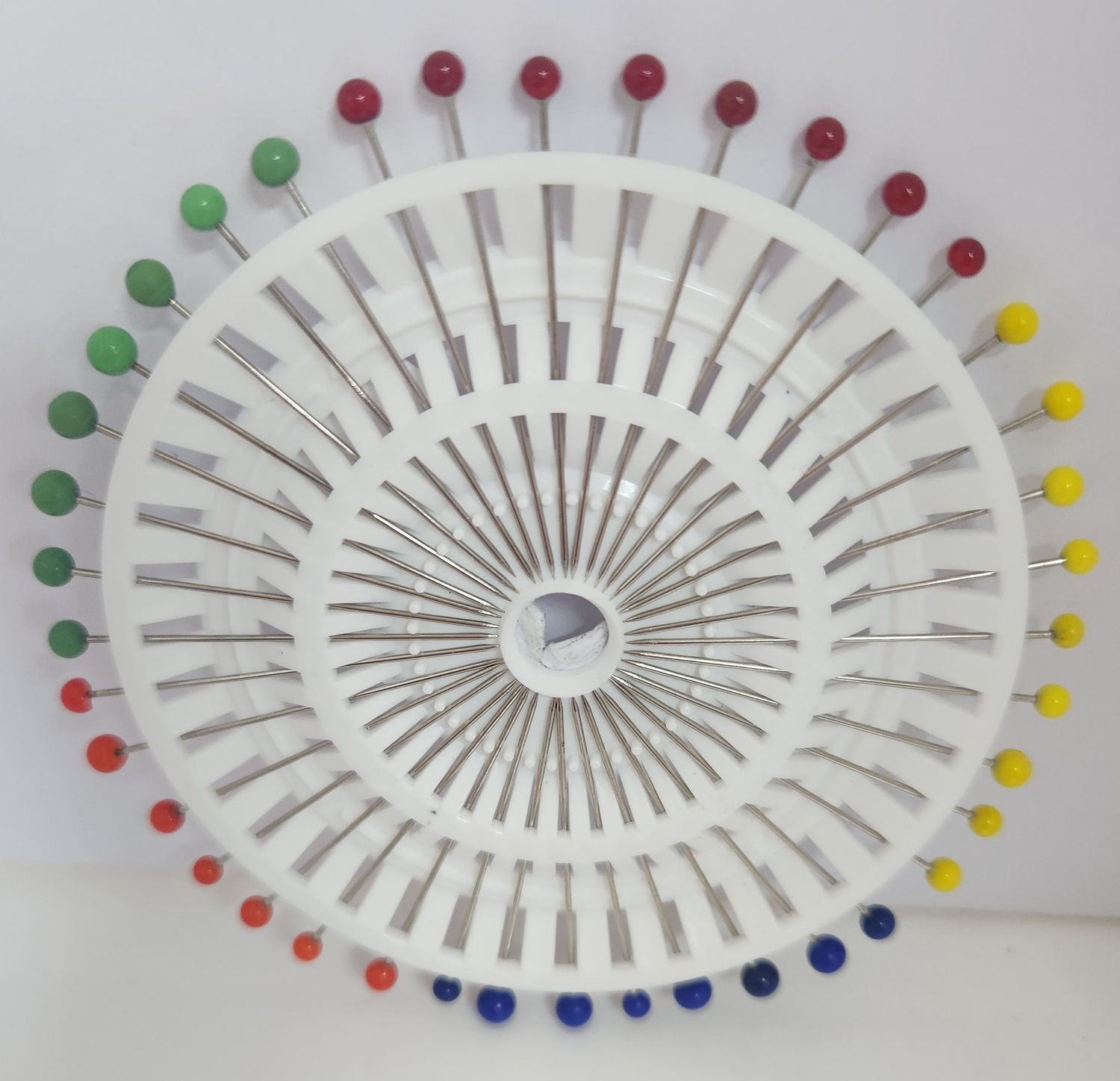 Pony Glass Head Pins Rosette 60mm