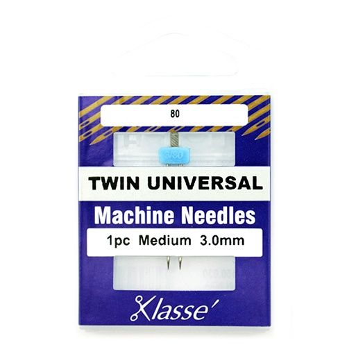 Klasse Twin Universal Medium 3.0mm Sewing Machine Needles