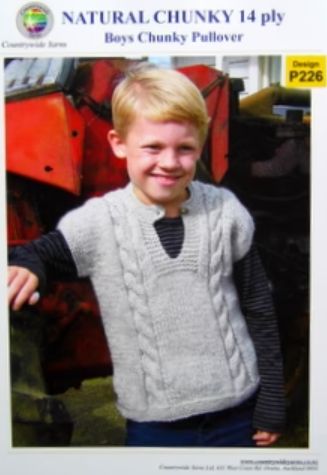 Countrywide Pattern Boys Chunky Pullover P226