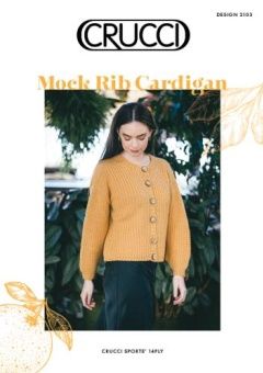 Crucci Pattern - Mock Rib Cardigan Design 2103