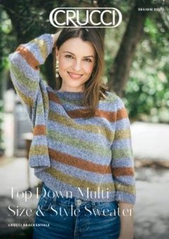Crucci Pattern - Top Down Multi Size &amp; Style Sweater Design 2217