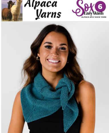 Alpaca Yarns Pattern Neck Shawl 2806