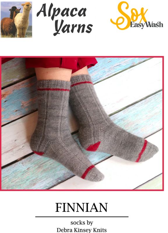 AlpacaYarns Pattern Finnian Socks