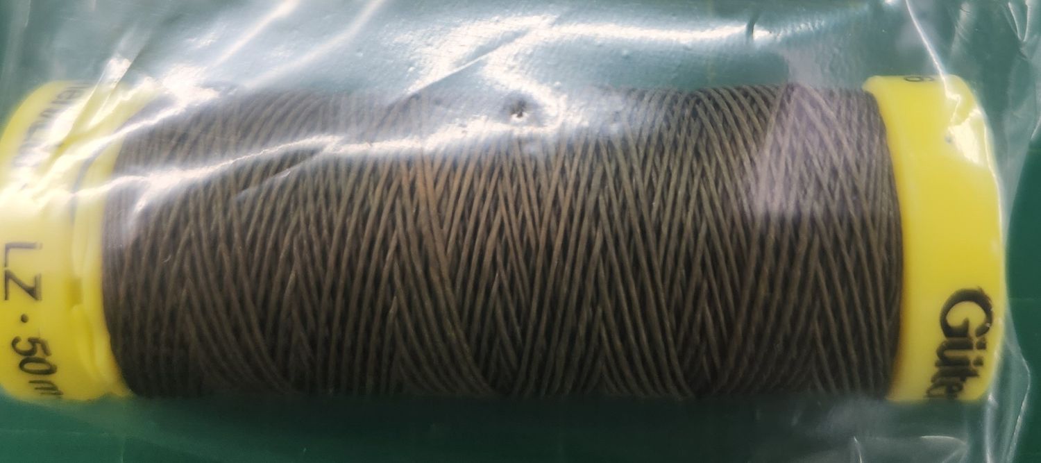 Guterman Linen Thread Khaki Coloured 50m total 