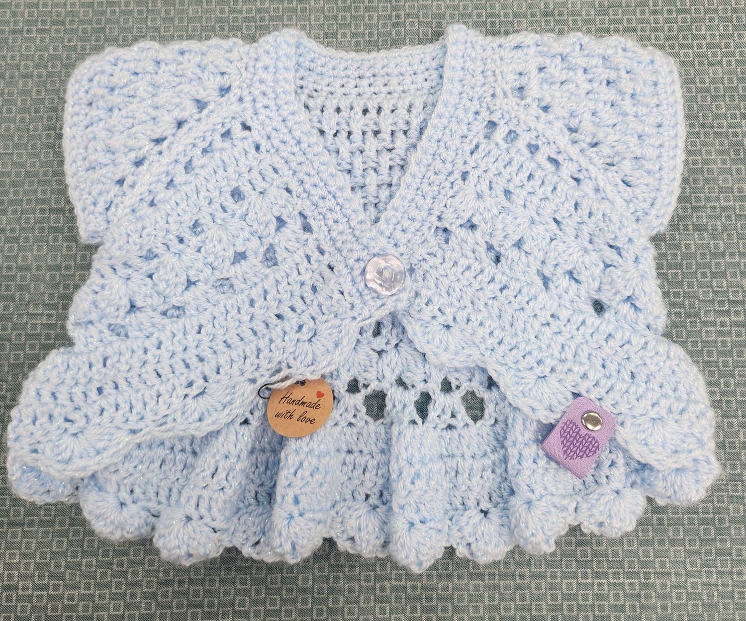 Cotton Blue Bolero 1 to 2 years