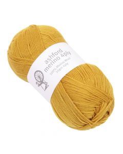 Ashford 4ply 50g SuperWash 100% Merino Colour 815 Mustard
