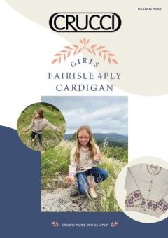 Crucci Girls Fairisle 4ply Cardigan Pattern