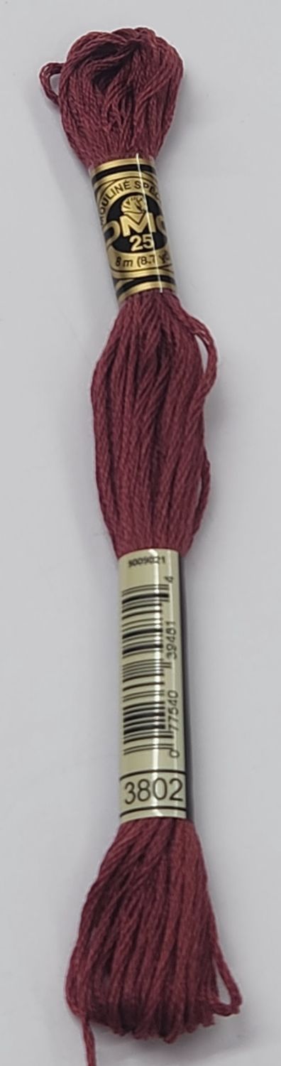DMC Stranded Cotton 8m Skein Colour 3802