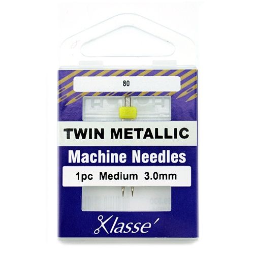 Klasse Twin Metallic medium 1pc 3.0mm Sewing Machine Needles