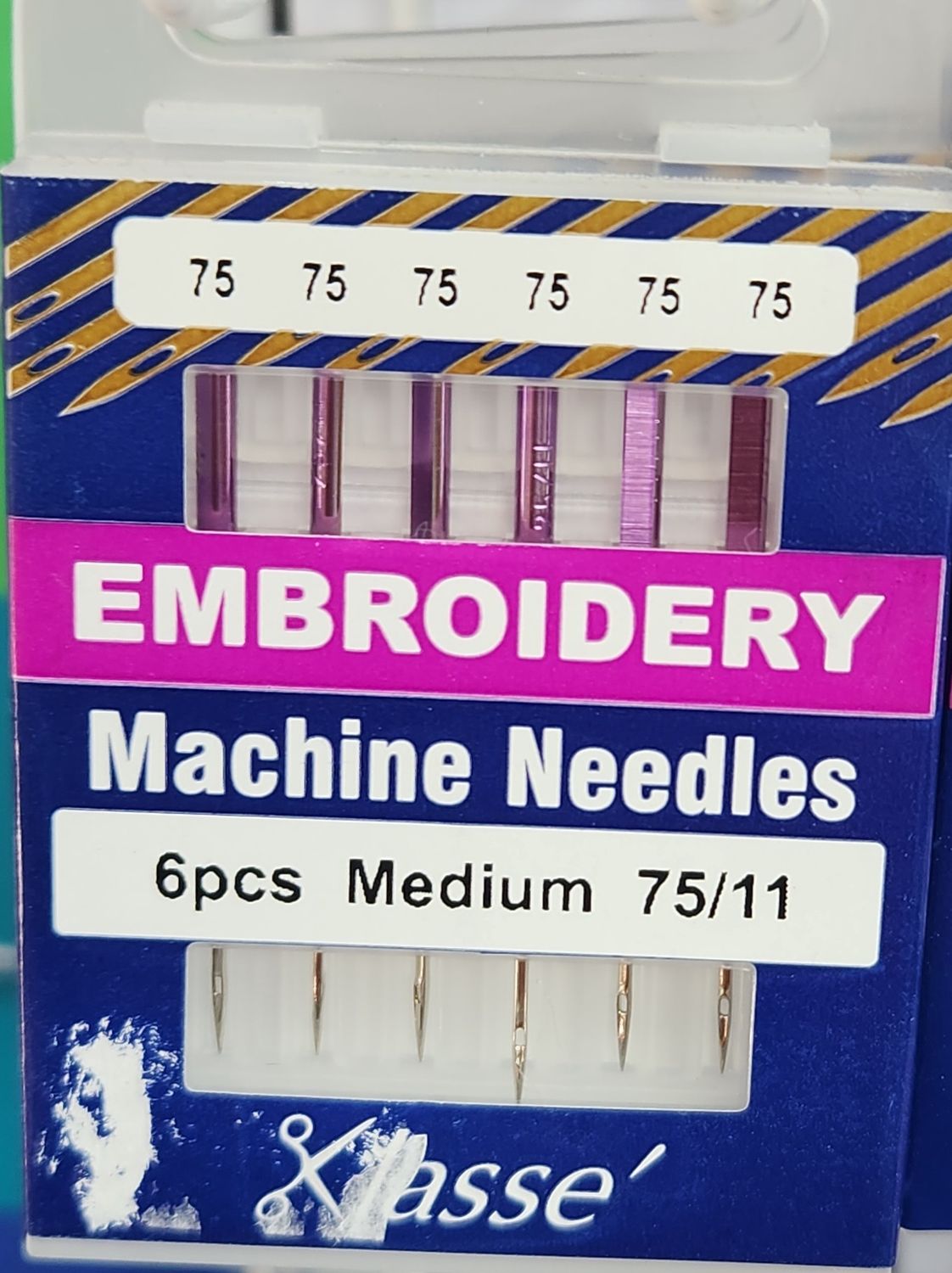 Klasse Sewing Machine Needles - Embroidery 75/11 Medium