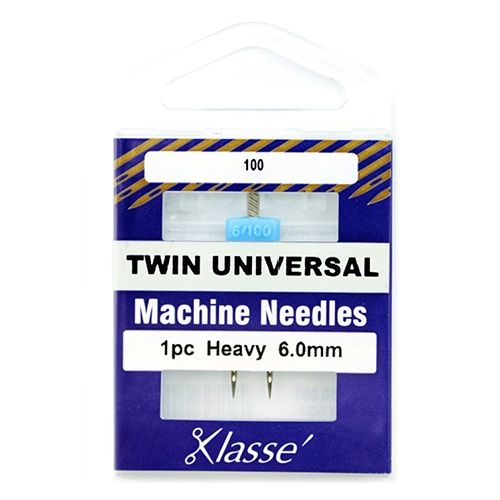 Klasse Twin Universal Heavy 1pc 6.00mm 100 Sewing Machine Needles