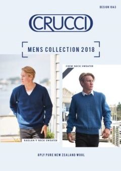 Crucci Pattern Raglan V Neck Sweater and Crew Neck Sweater Design 1843