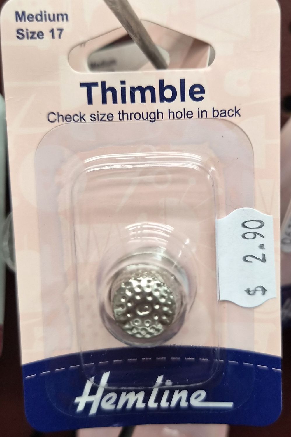 Hemline Thimble-Metal Medium