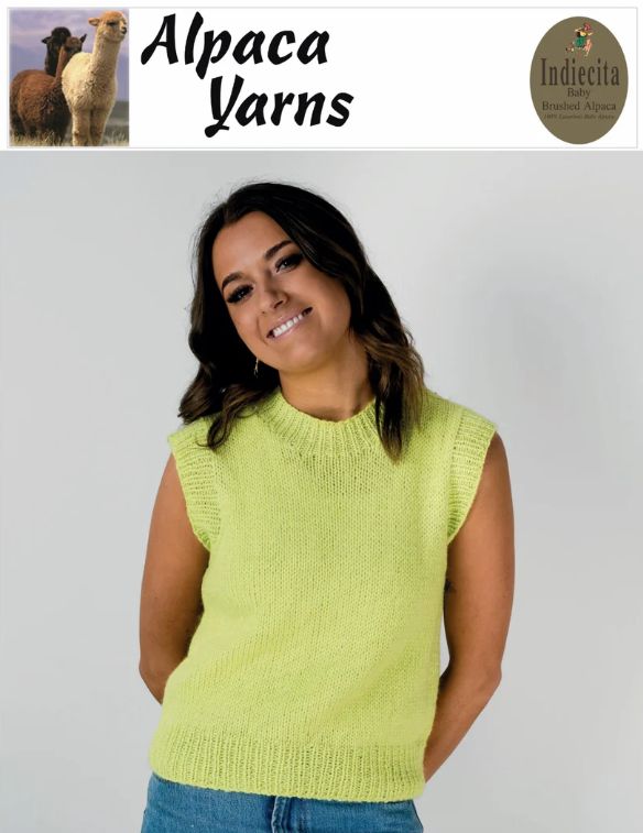 Alpaca Yarns Pattern Vest 14ply 1147
