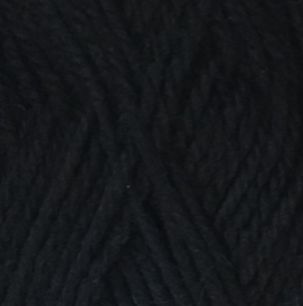 Woolly Red Hut 100% Pure Wool 8ply 50g Colour Shade Black 24