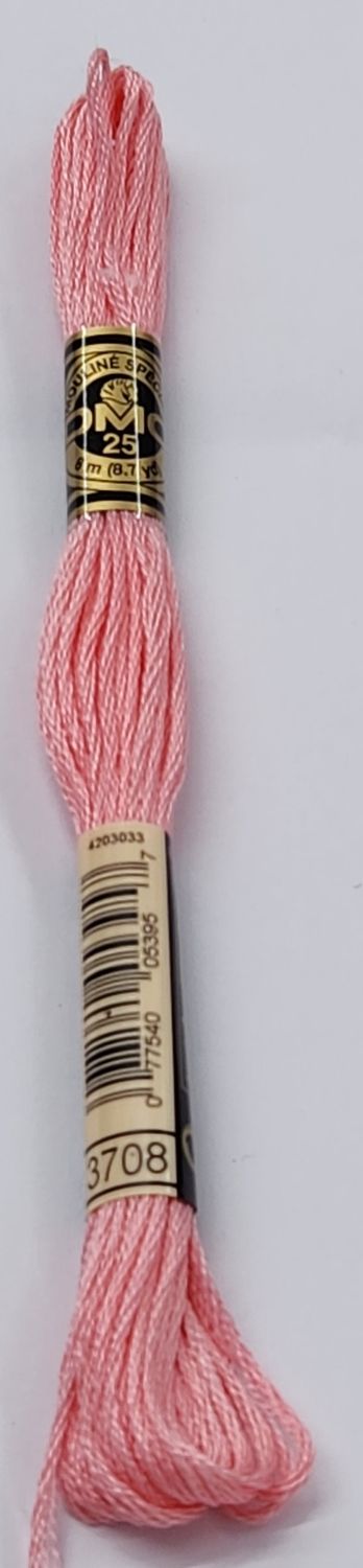 DMC Stranded Cotton Skein 8m Colour 3708