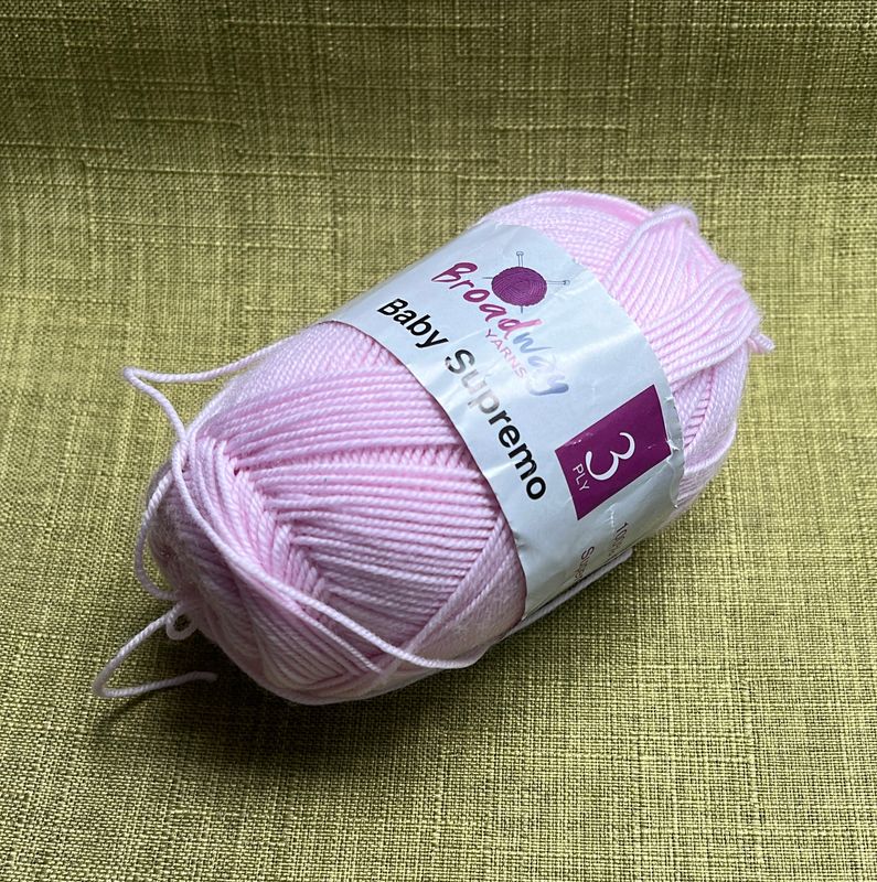 Broadway Baby Supremo 3ply Merino 50g 230m 03 Pink